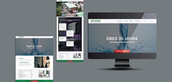Jens Becher — WordPress project by WebGuru