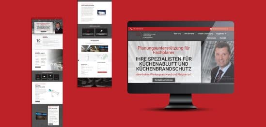 Kuechenbrandschutz — Landing-page project by WebGuru