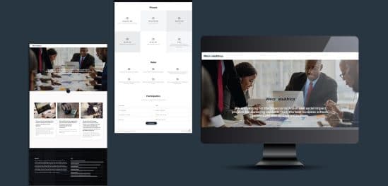 We Create Africa — Landing-page project by WebGuru