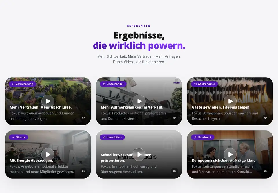 The “Ergebnisse” part of the cheggl.info home page