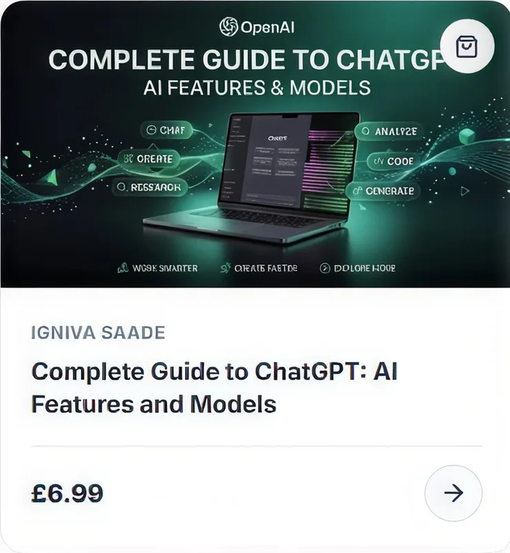 Product card for the Complete Guide to ChatGPT: AI Features and Models